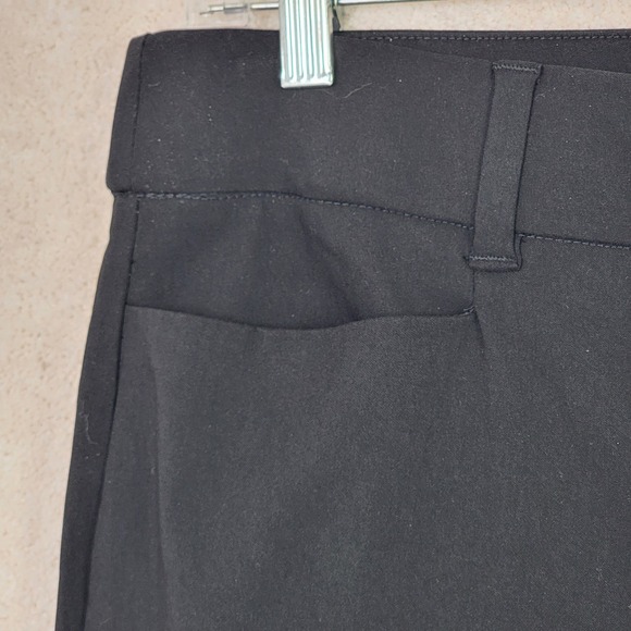 Maurices NEW Women's L Classic Black Mid Rise Bengaline Dress Trousers Pants - Picture 10 of 11